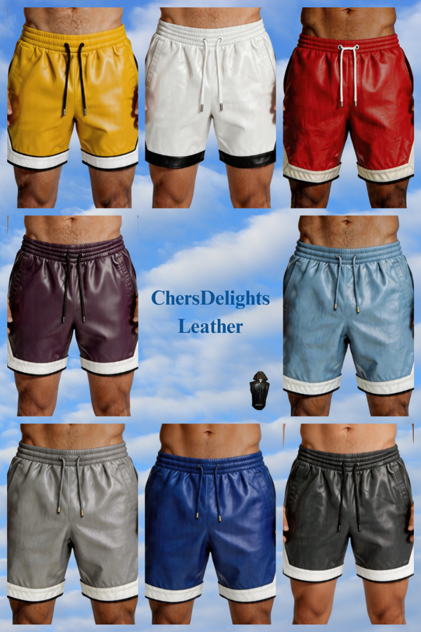 Mens Leather Shorts – Premium Sheepskin, Custom Inseam