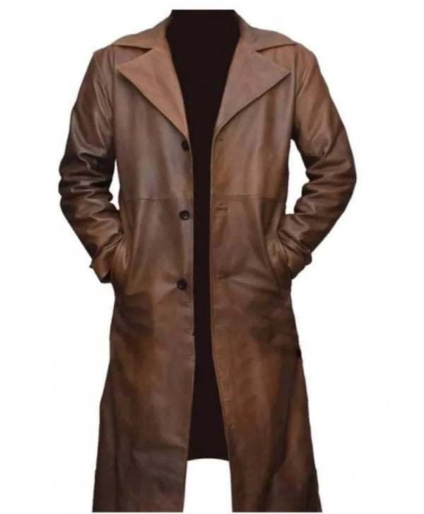 【Modest Mood】送料/関税込 Trench Leather Coat (Wood brown) MUSINSA | MODEST MOOD Trench Leather Coat (Wood brown)