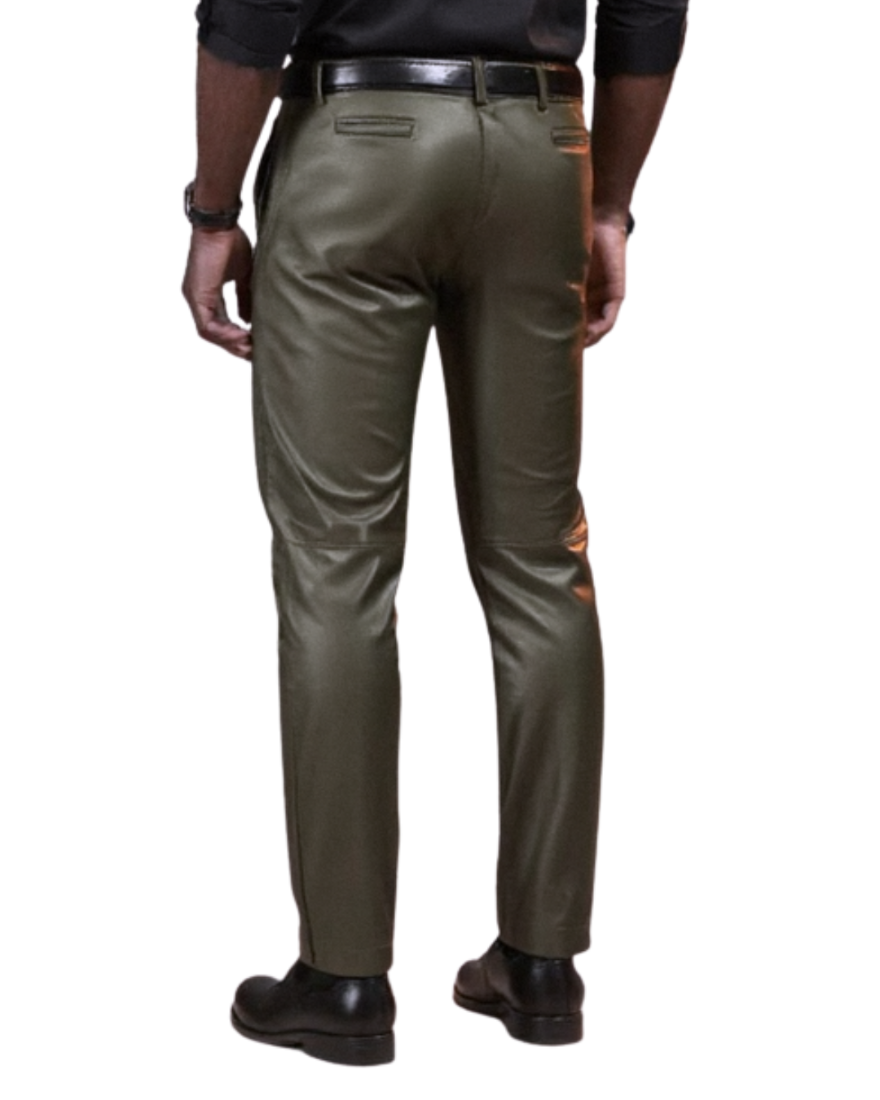 Mens Olive Green Leather Pants Mens Olive Green Leather Pants