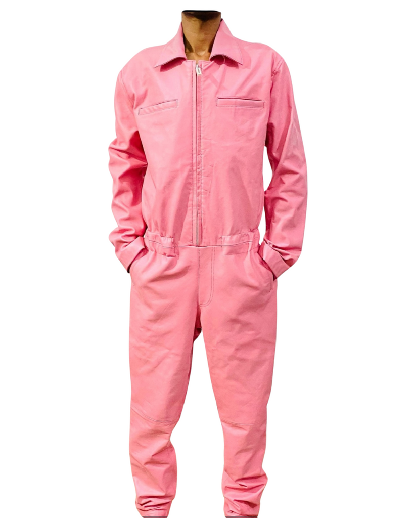 Men's Leather Jumpsuit | Premium Nappa Sheepskin | Free Shipping