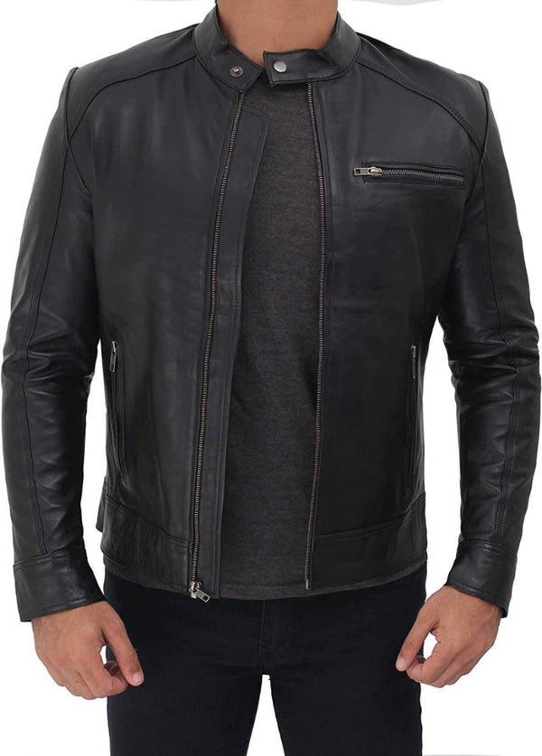 Black Cafe Racer Jacket: Where Craftsmanship Meets Style & Comfort ...