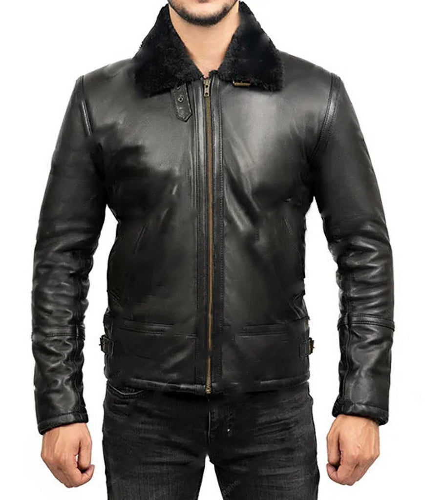ジャケット・アウター LEATHER FLIGHT JK Upgrade Your Wardrobe with a Timeless Black Leather Flight Jacket