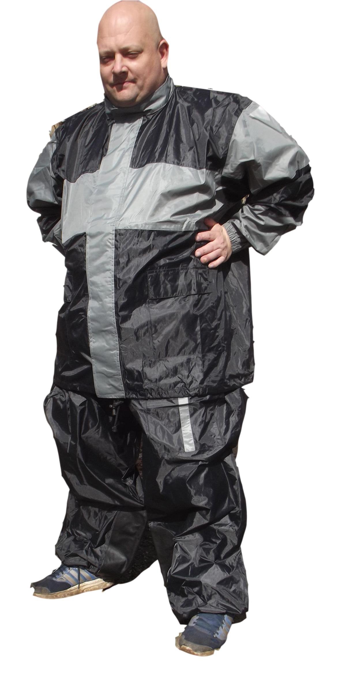 bikers rain gear CD D C Mens 2 Piece Biker Motorcycle Rain Suit Gear 3 Colors S to 4XL